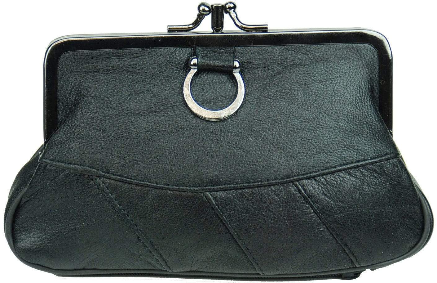 Womens Soft Leather Coin Purse With Metal Clasp - Walmart.com